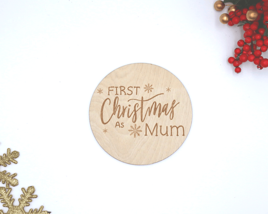 First Christmas As Mum Milestone Disc