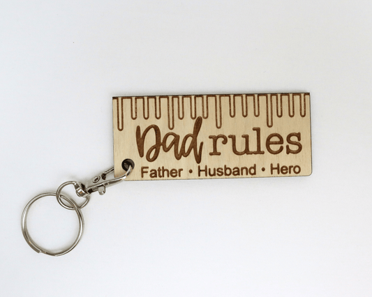Dad Rules | Keychain