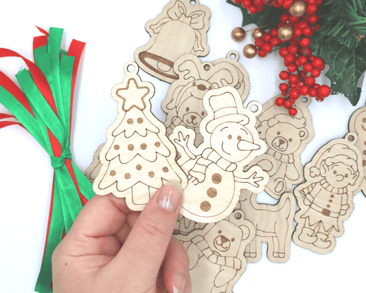 Kids Craft Christmas Tree Ornament Pack