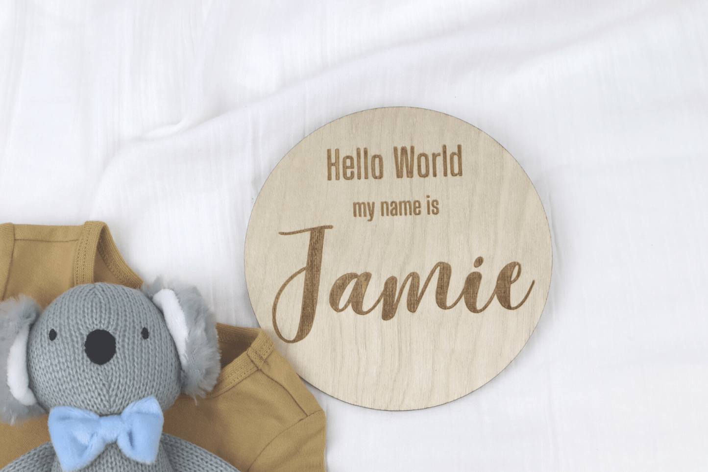 Personalized Birth Announcement | Round Shape