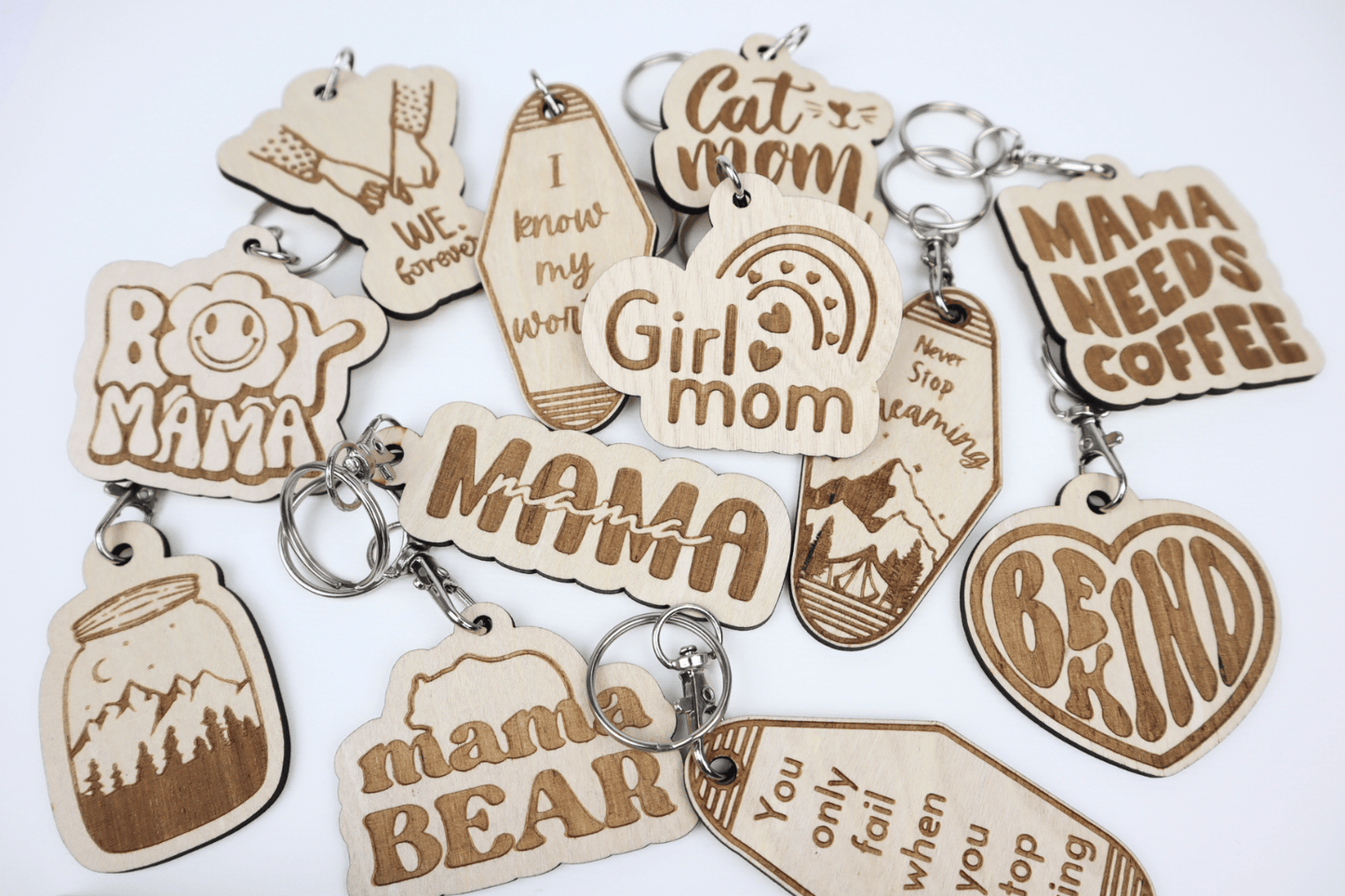 Girl Mom | Keychain