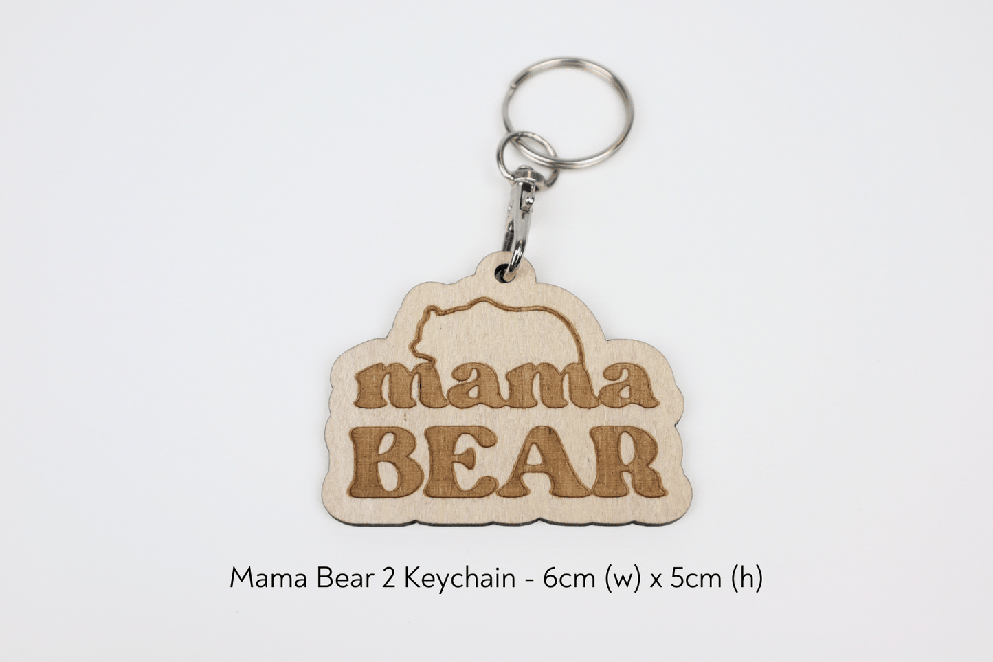 Mama Bear Shadow | Keychain