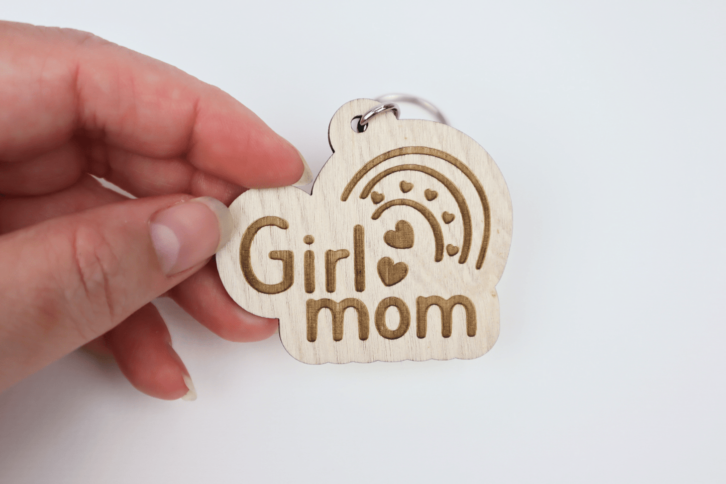 Girl Mom | Keychain
