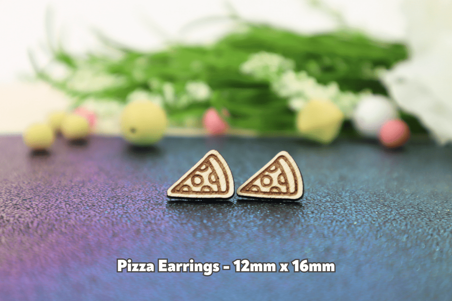 Pizza Earrings