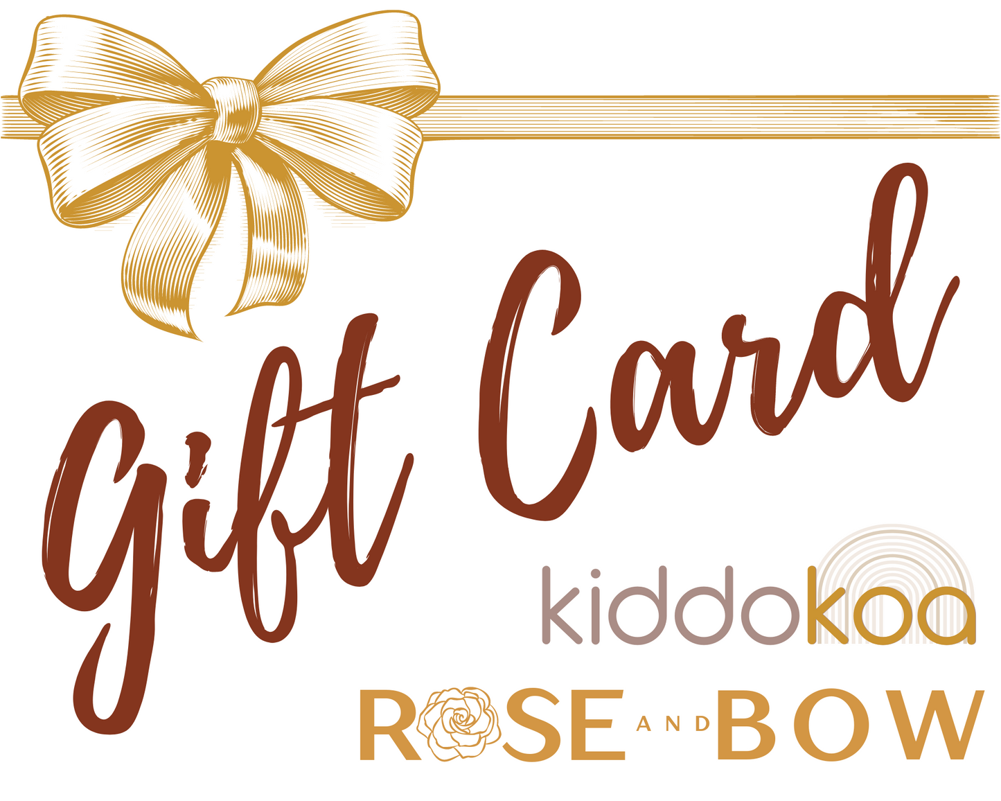 Rose and Bow Gift Card